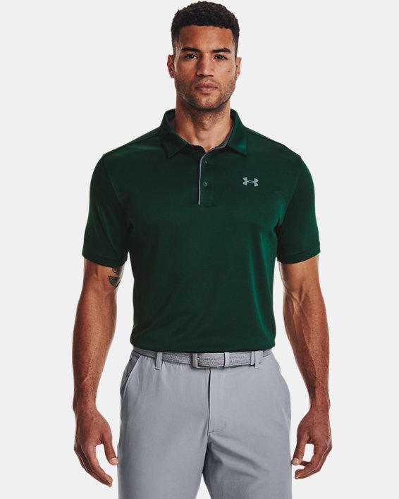 Men's UA Tech™ Polo, Green, pdpMainDesktop image number 0